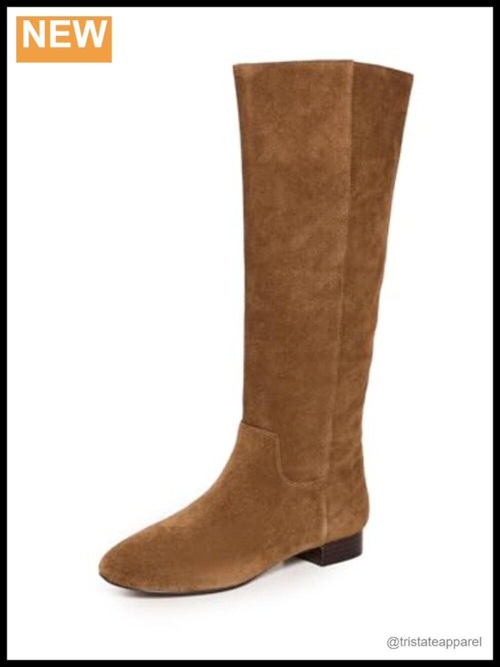 Madewell Suede Knee-High Boots Women's Tall Pull-On Stacked Heel